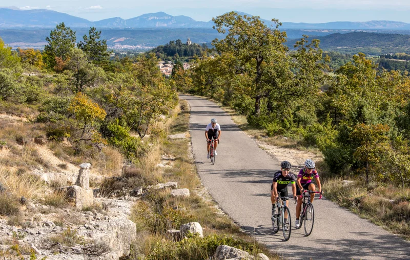 Vélo de route Forcalquier Lure, variante courte (parcours vélo n°7)