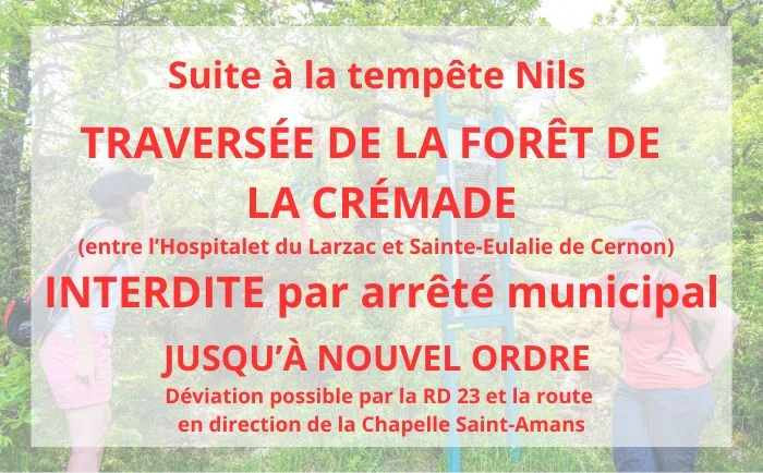 Randonnée De l'Hospitalet-du-Larzac au Viala-du-Pas-de-Jaux à pied