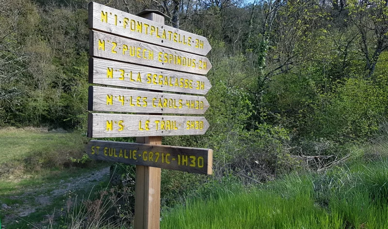 Randonnée De Lapanouse à Sainte-Eulalie de Cernon