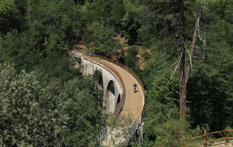 VTT Voie Verte La Cévenole du Collet-de-Dèze à Sainte-Cécile-d'Andorge