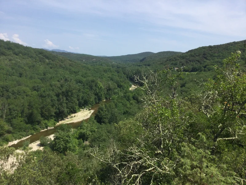 VTT VTT-FFC® - Gorges de la Cèze et tour du plateau