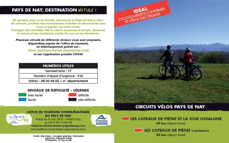 Vélo de route Circuit vélo 5 : les coteaux de Piétat et la voie ossaloise — Assat
