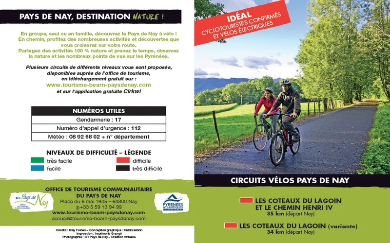 Vélo de route Circuit vélo 6 : les coteaux du Lagoin — Nay