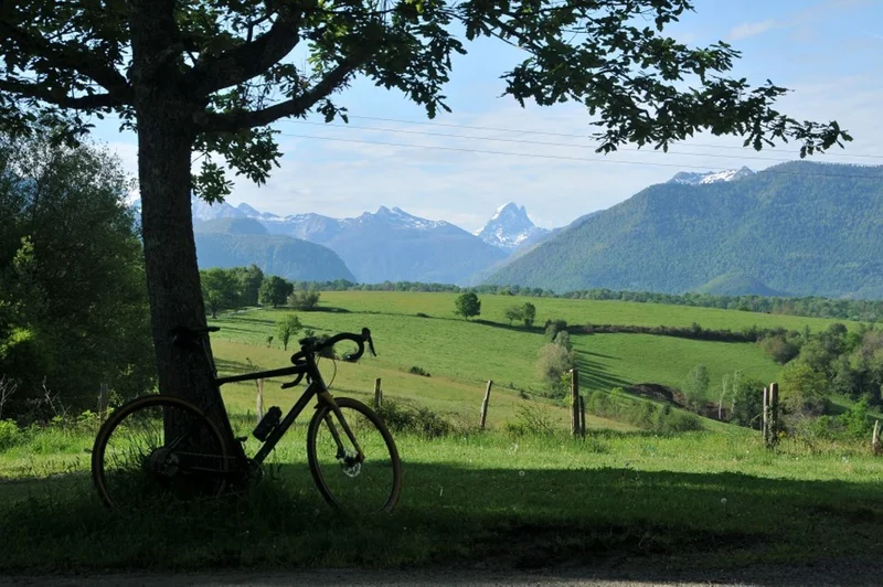 Vélo de route La boucle du piémont ossalois à vélo — Rébénacq