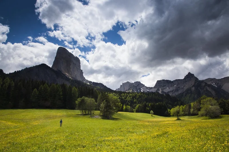 Randonnée Entre Mont Aiguille et la crête du Brisou — Gresse-en-Vercors