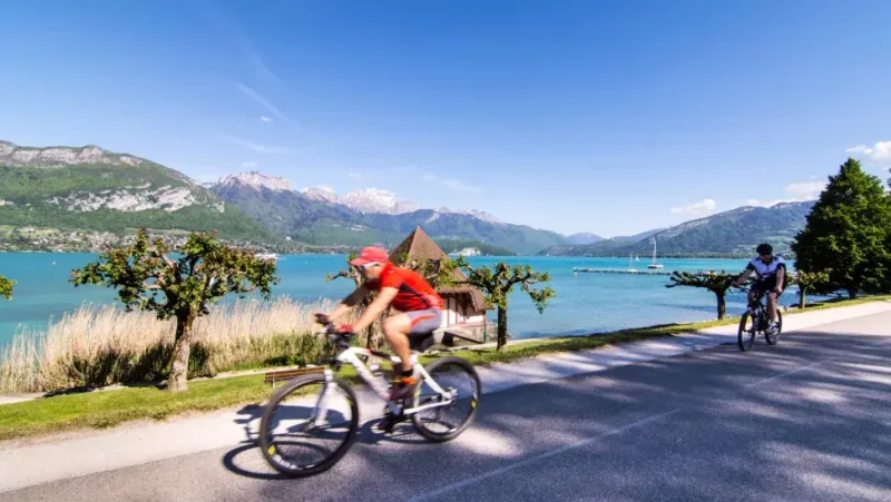 Vélo de route Itinéraire vélo : La Belle Via - Etape 1  - La Balme-de-Sillingy > Annecy — Dalmaz