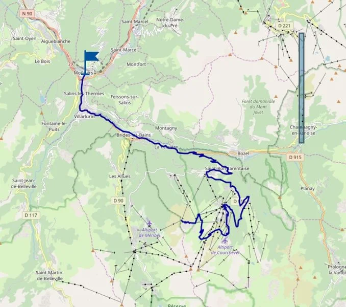 Vélo de route Moûtiers - Col de la Loze (Courchevel) — Moûtiers