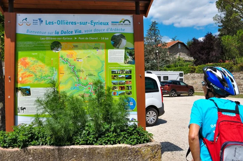 Vélo de route De la Dolce Via au plateau de Vernoux — Les Ollières-sur-Eyrieux