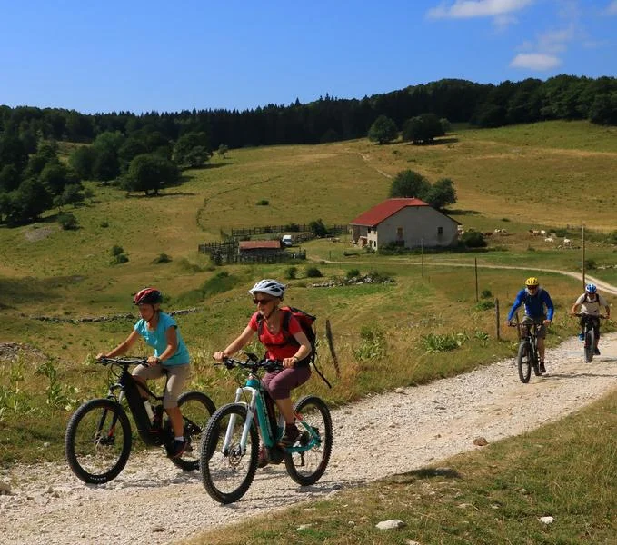 VTT Parcours VTTAE 13 rouge - Le sud du Plateau de Retord - Espace FFC Ain Forestière — Haut Valromey