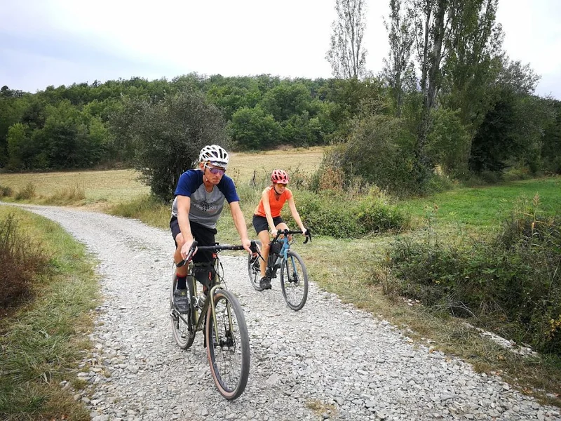 Vélo de route Entre lac et falaise (Gravel n°21 Bleu) · Sigoyer