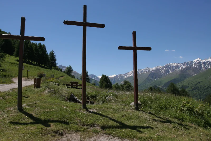 Randonnée La chapelle des Trois Croix et les balcons de Valloire — Valloire
