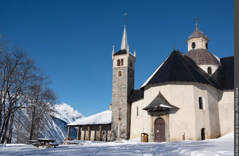 Randonnée Sentier de La Loy : balade en raquettes au départ de Notre-Dame-de-la-Vie — Saint-Martin-de-Belleville