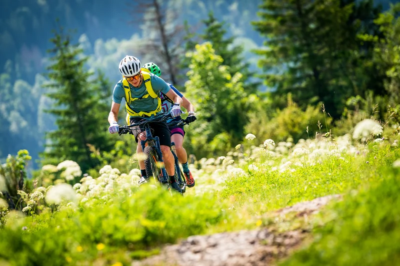 VTT sur la Station des Rousses · © Benjamin Becker/Jura Tourisme