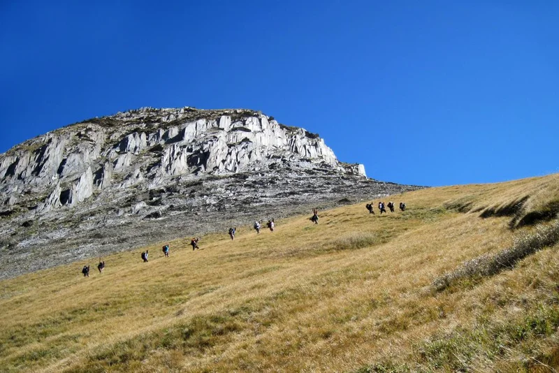 Randonneurs au col de Côte-Belle · © Christophe Albert - PNE