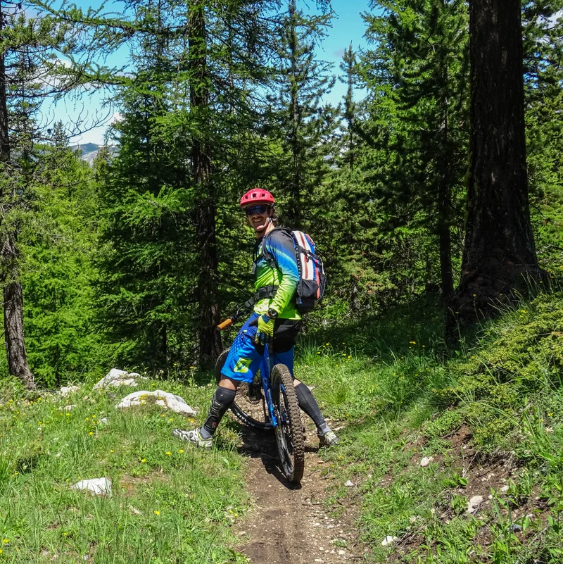 Départ du sentier de descente · © M. Buffet