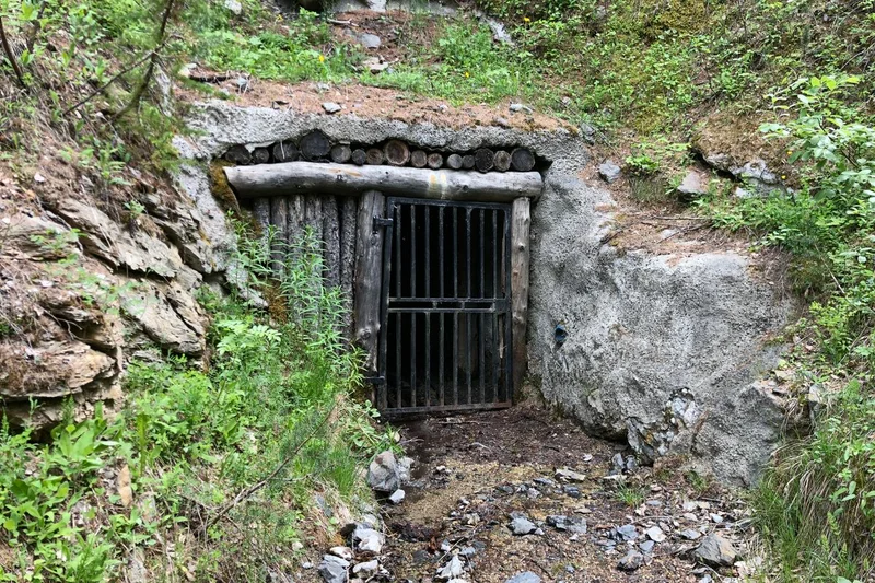 Entrée de la mine de la cabane à Villard-Saint-Pancrace · © Quantin Blais © OTHV